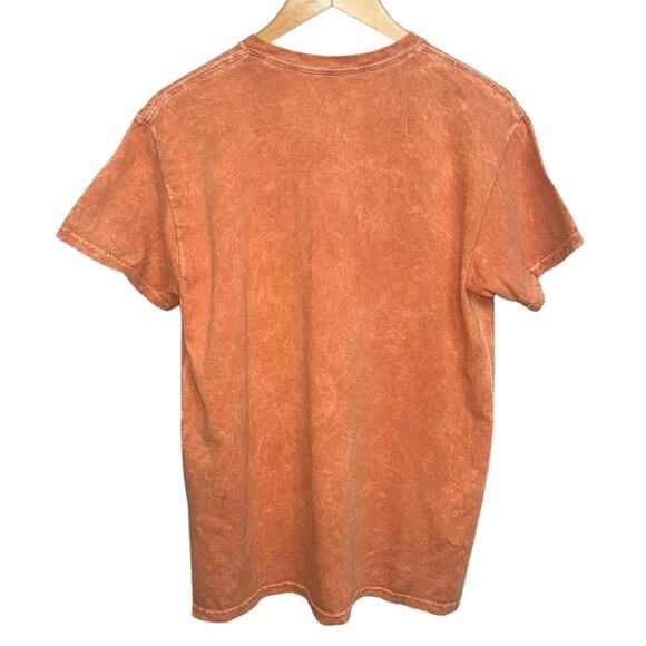 OUTKAST Orange Cotton‎ Crew Neck Short Sleeve Distressed Graphic Tee Size Medium - Picture 2 of 8